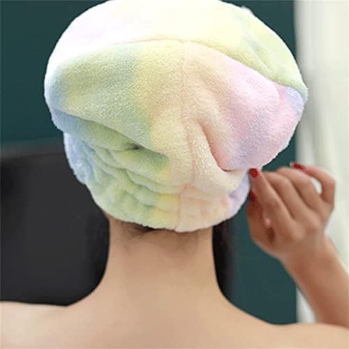 מגבת ייבוש שיער ג'אה עם מכסה מקלחת קשת סופר מהיר שיער יבש מכסה אמבטיה.