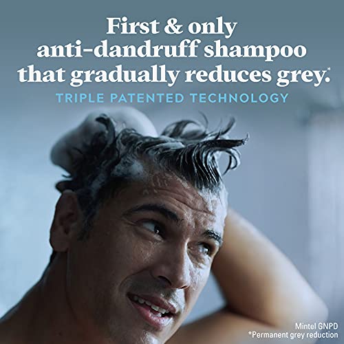 רק לגברים בקרת ג ' י-אקס גריי הפחתת שמפו נגד קשקשים, צבע שיער הדרגתי, בקרת קשקשים עם טיפול באבץ, 4 פל אונקיות