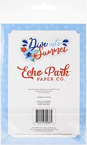חברת נייר הפארק ECHO צוללת לברדים דביקים בקיץ, ירוק, כחול, נייבי, ורוד, אפרסק, אלמוגים