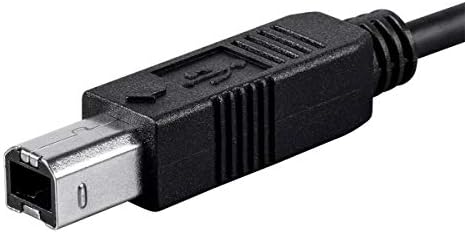 Monoprice 2.0 USB-C ל- USB Type-B כבל מדפסת 480 מגהביט לשנייה 3.3ft שחור