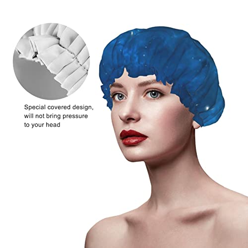 נשים לשימוש חוזר כובע שיער שולי שיער כחול כוכבים גלקסי גלקסי שכבות כפול