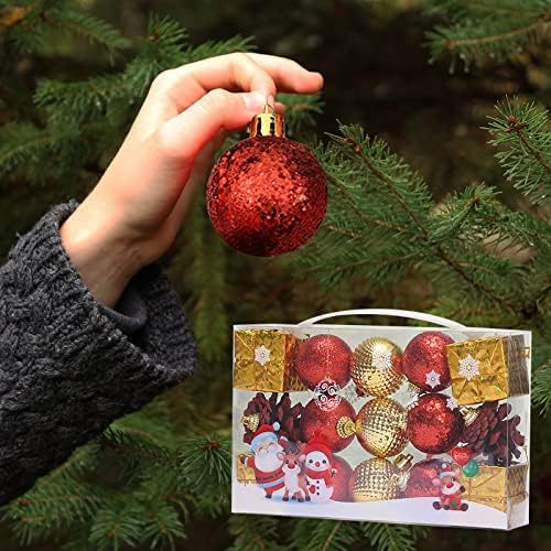 נצנצים כדור חג המולד עץ חג המולד קישוטי תלייה יצירתיים לחג המולד תלוי קישוט לחג המולד ציוד זקן גנום ליצירה