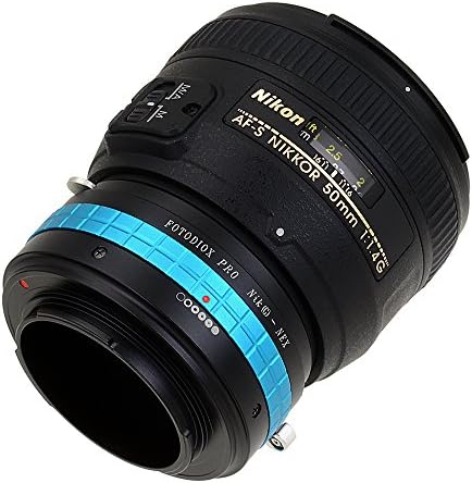 Fotodiox Pro עדשה מתאם הר עם חיוג צמצם, עדשה מסוג Nikon G ו- DX To Sony E-Mount Nex Camera, Nikon G-Nex Pro Camerat -7N, Nex-C3,