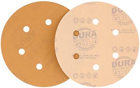 Dura-Gold 1500 דיסקים של נייר זכוכית 6 , 6 חור, רפידות ממשק צפיפות רכה