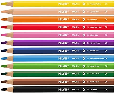 עפרונות צבעוניים בכיתה מילאנו: 12 סט צבע