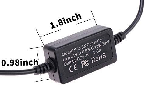 פוטגה בנק כוח USB סוג C כבל מתאם כוח USB-C כבל + NP-FW50 סוללת דמה לסוני NEX7 DSC-RX10 II III IV A7 A7R A7S A7II